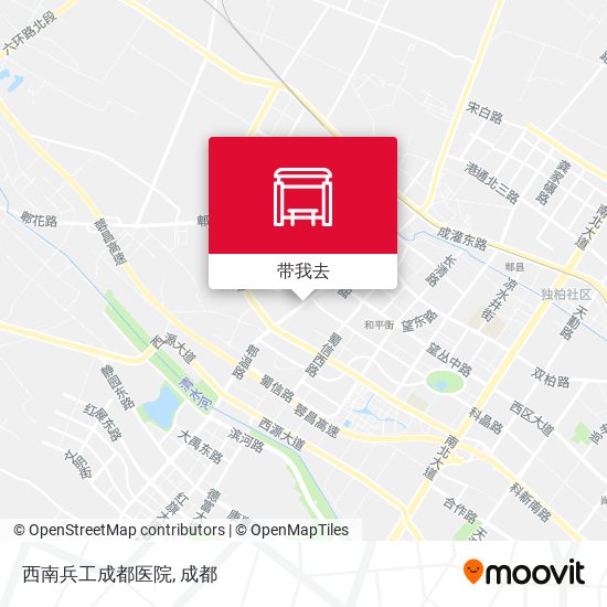 西南兵工成都医院地图