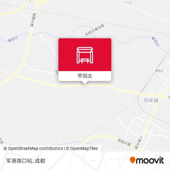 军唐路口站地图