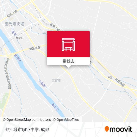 都江堰市职业中学地图