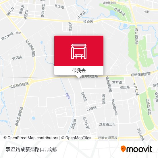 双温路成新蒲路口地图