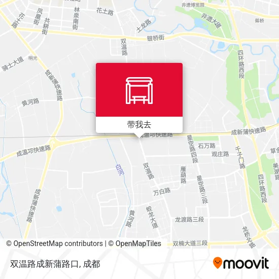 双温路成新蒲路口地图