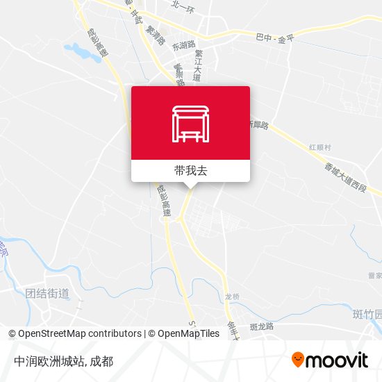 中润欧洲城站地图