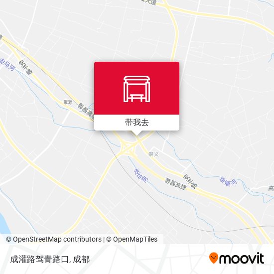 成灌路驾青路口地图