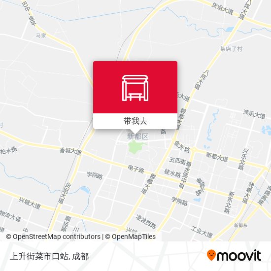 上升街菜市口站地图