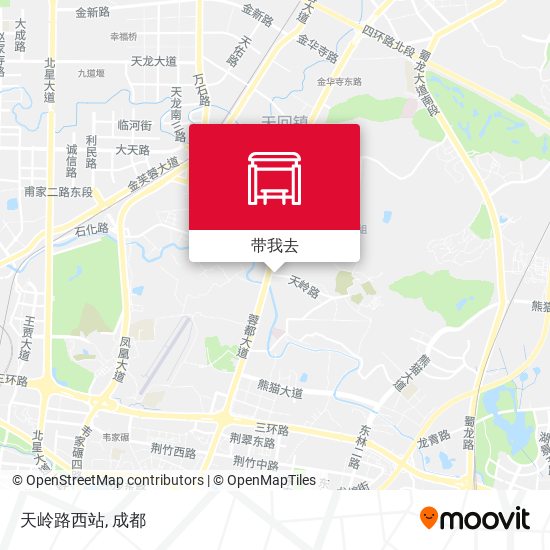 天岭路西站地图