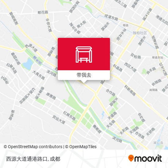西源大道通港路口地图