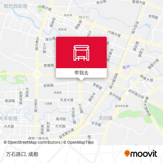万石路口地图