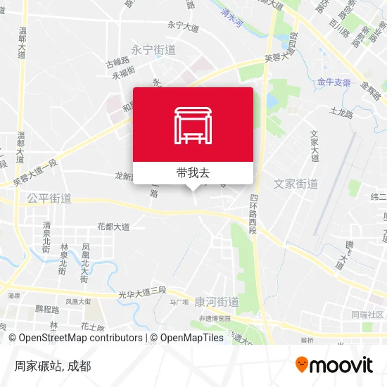周家碾站地图