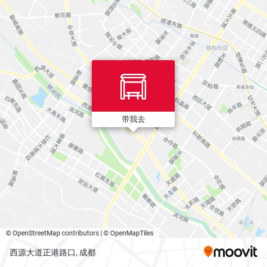 西源大道正港路口地图