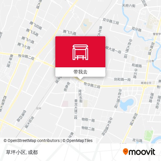 草坪小区地图