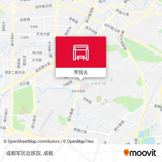 成都军区总医院地图