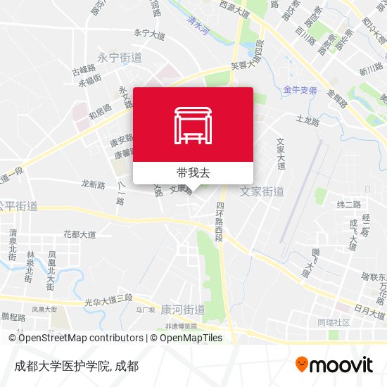 成都大学医护学院地图