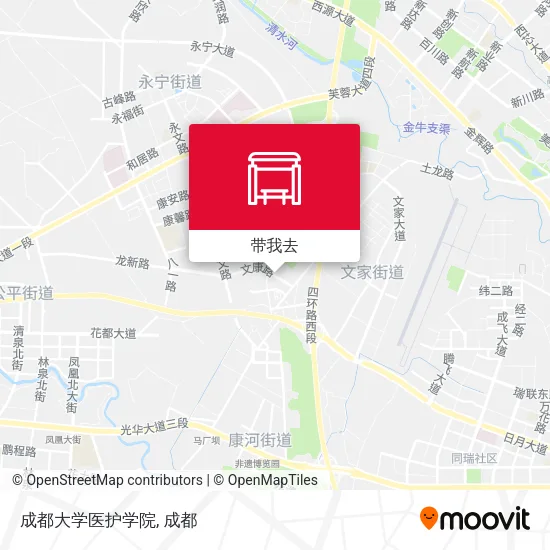 成都大学医护学院地图