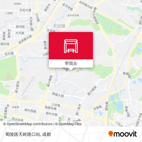 蜀陵路天岭路口站地图