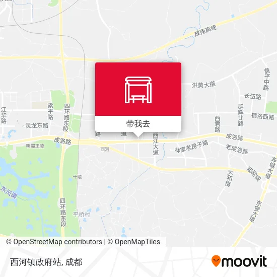 西河镇政府站地图