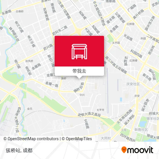 簇桥站地图