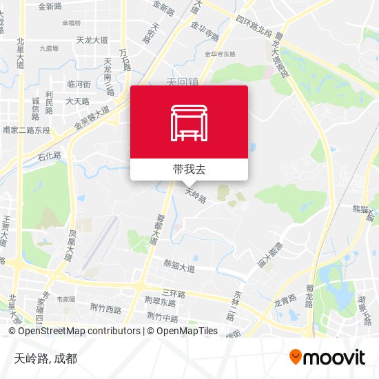天岭路地图