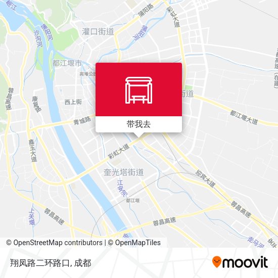 翔凤路二环路口地图