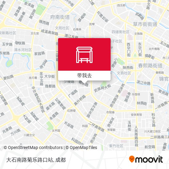 大石南路菊乐路口站地图