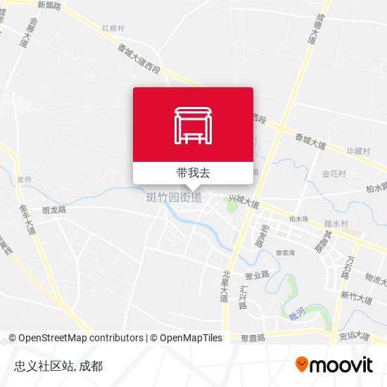 忠义社区站地图