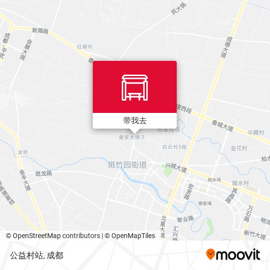 公益村站地图