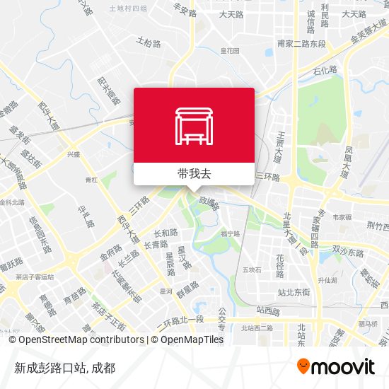 新成彭路口站地图