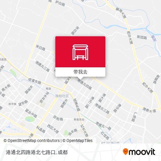 港通北四路港北七路口地图