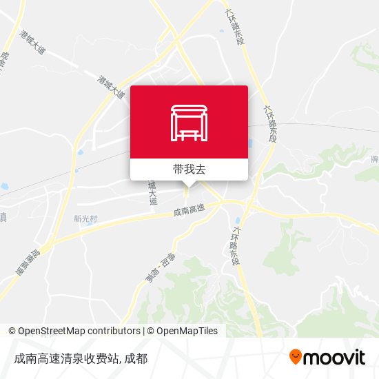 成南高速清泉收费站地图