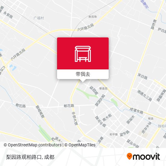 梨园路观柏路口地图