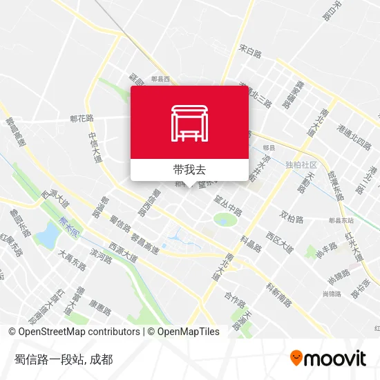 蜀信路一段站地图