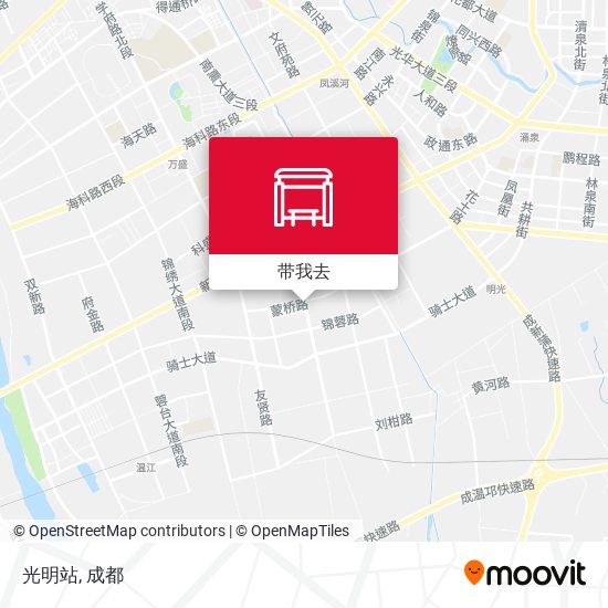 光明站地图