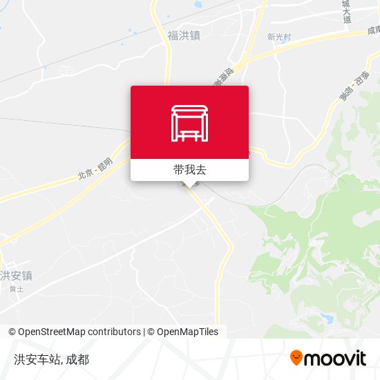 洪安车站地图