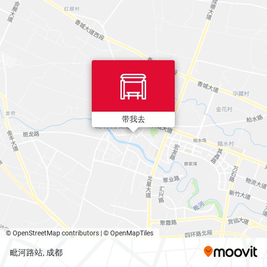 毗河路站地图