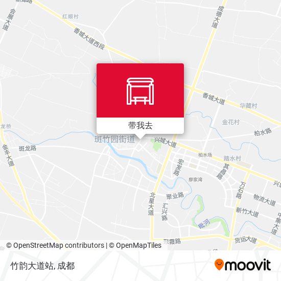 竹韵大道站地图