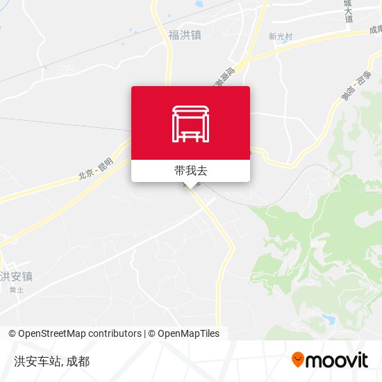 洪安车站地图