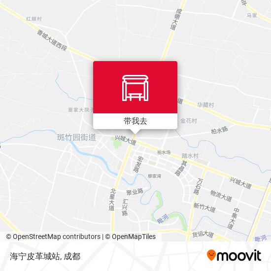 海宁皮革城站地图