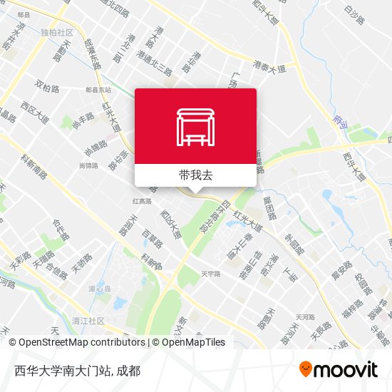 西华大学南大门站地图