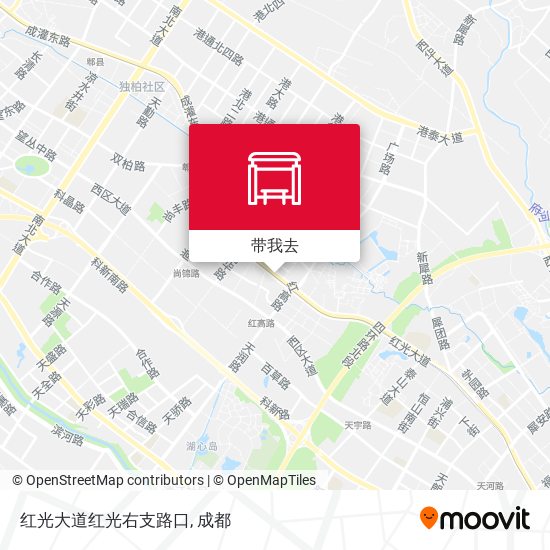 红光大道红光右支路口地图