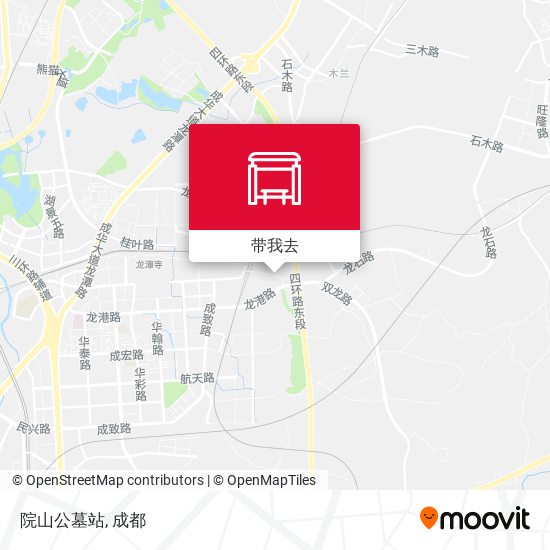 院山公墓站地图