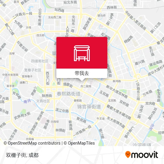 双栅子街地图