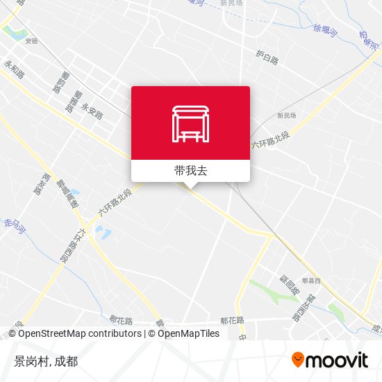 景岗村地图