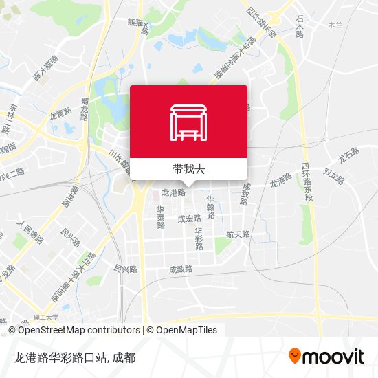 龙港路华彩路口站地图