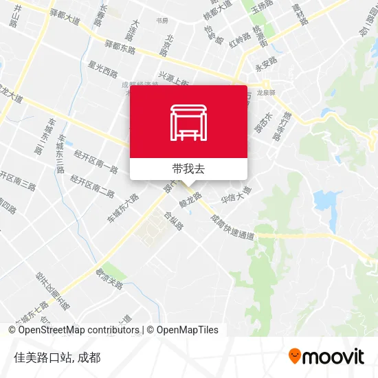 佳美路口站地图