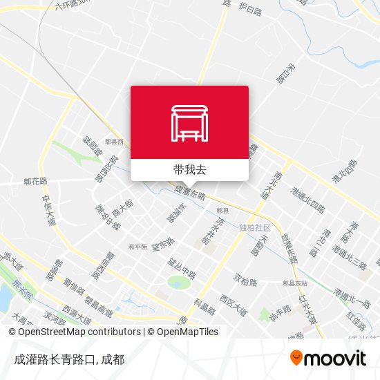 成灌路长青路口地图