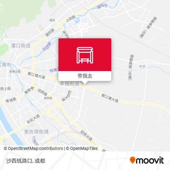 沙西线路口地图