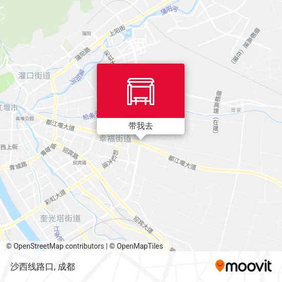 沙西线路口地图