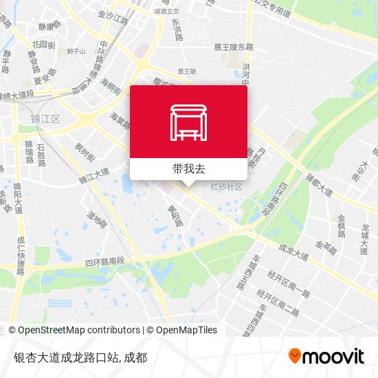 银杏大道成龙路口站地图