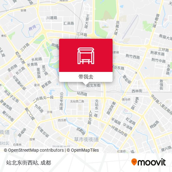 站北东街西站地图