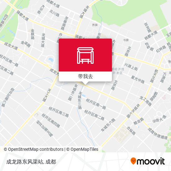 成龙路东风渠站地图