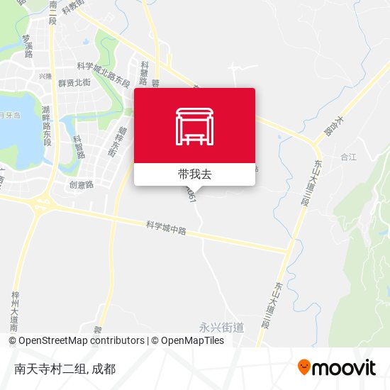 南天寺村二组地图